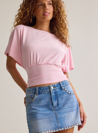 Mina Boatneck Fitted Top Detail 2 - AS Kids