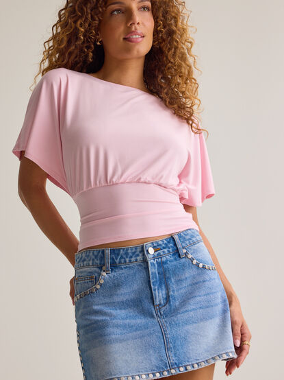 Mina Boatneck Fitted Top - AS Kids