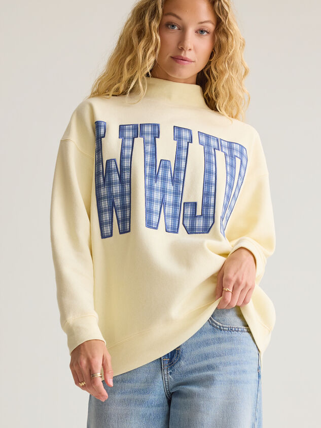 WWJD Plaid Mockneck Detail 2 - AS Kids