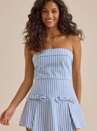 Masie Stripe Bow Romper Detail 2 - ALTAR'D STATE KIDS