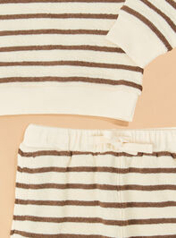 Derek Striped Top and Shorts Set Detail 2 - ALTAR'D STATE KIDS
