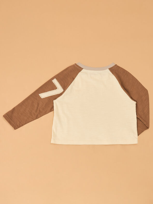 Dirt Never Hurt Raglan Tee Detail 3 - AS Kids