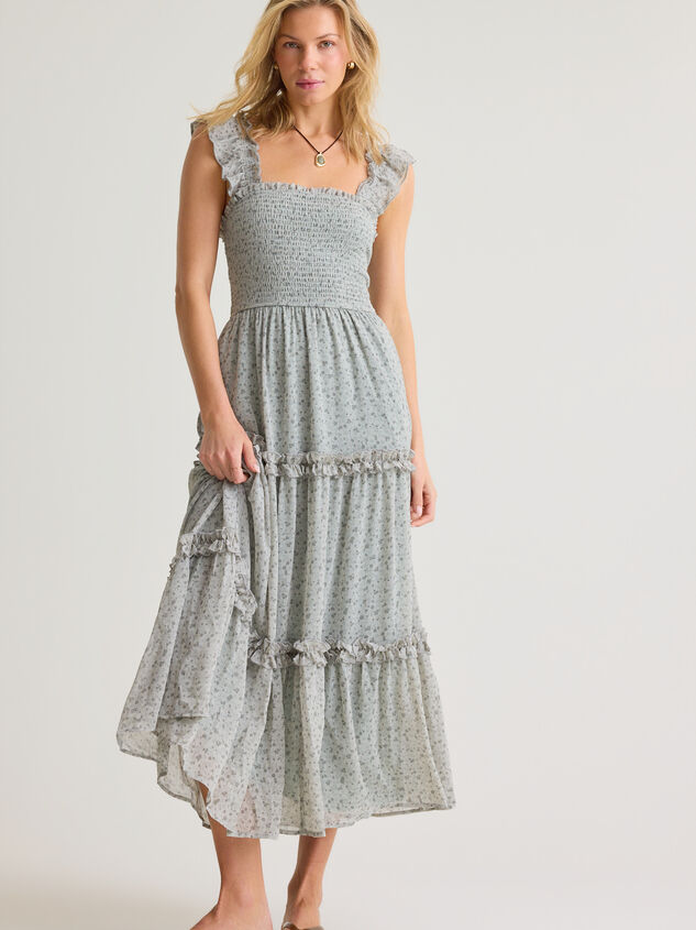 Blakelee Floral Midi Dress Detail 2 - AS Kids