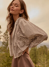 Gingham Lightweight Jacket Detail 4 - AS Kids