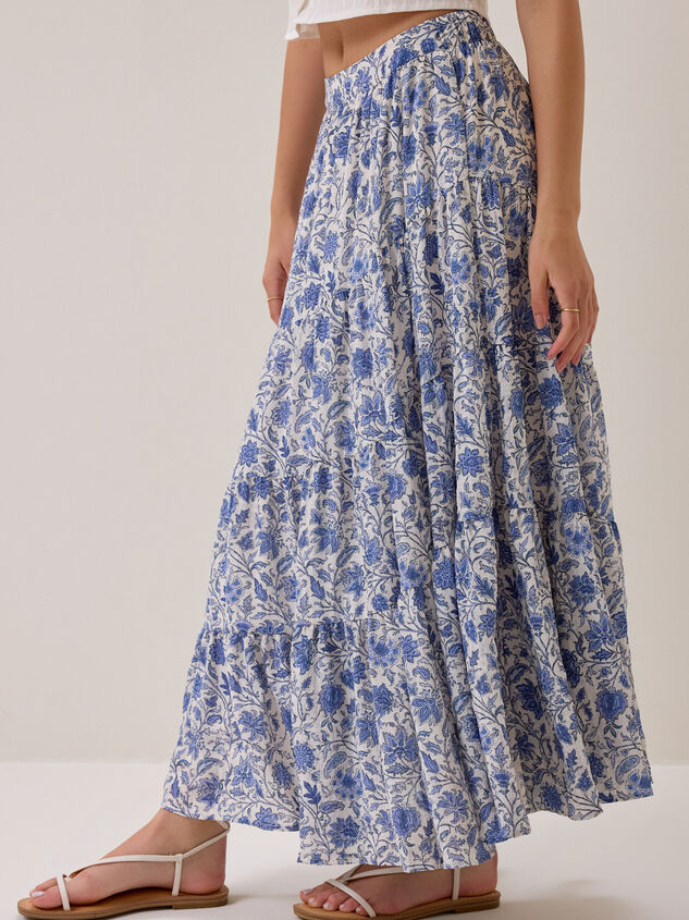 Solara Tiered Maxi Skirt Detail 4 - AS Kids