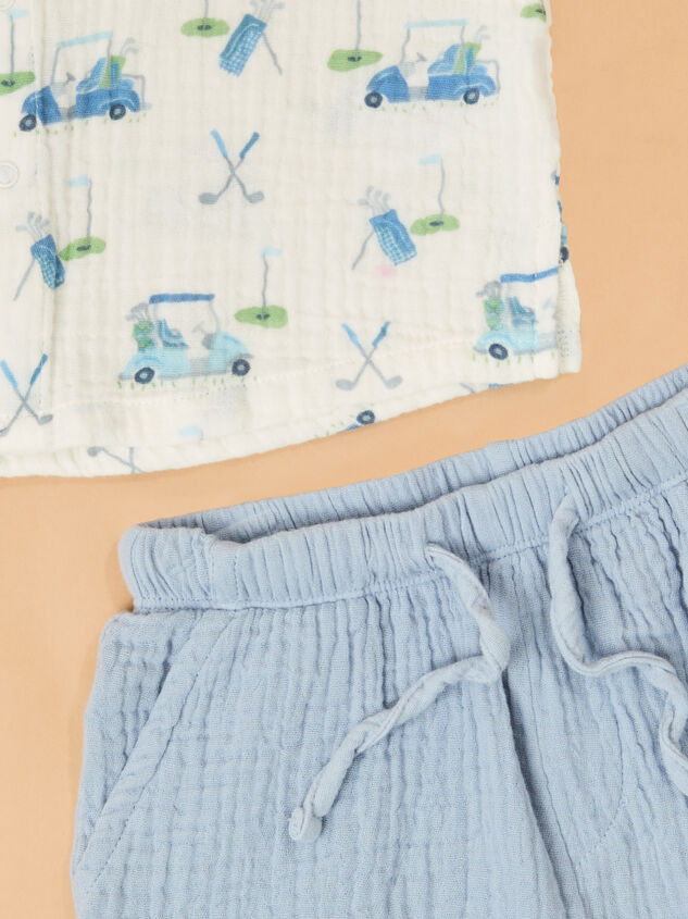 Golf Cart Polo Baby Set Detail 4 - ALTAR'D STATE KIDS