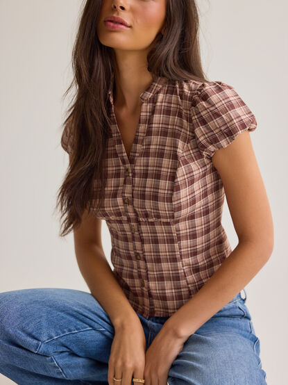 Ila Button Up Top - AS Kids