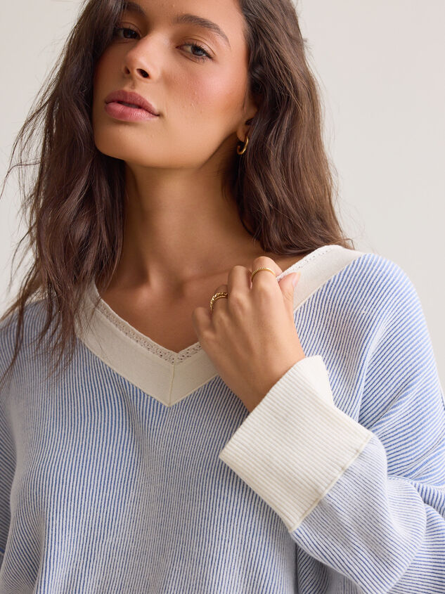 Jaci V Neck Sweater Detail 2 - AS Kids