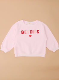 My Bestie Girls Crewneck Detail 2 - ALTAR'D STATE KIDS