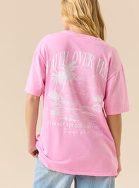 Faith Over Fear Beach Tee Detail 2 - AS Kids