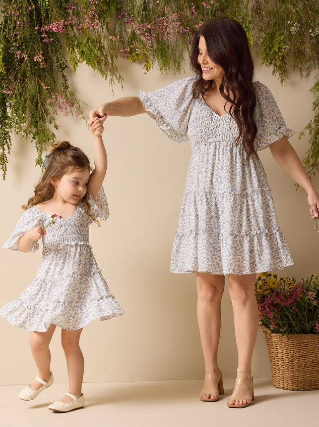 Laurel Smocked Floral Mama Dress - ALTAR'D STATE KIDS