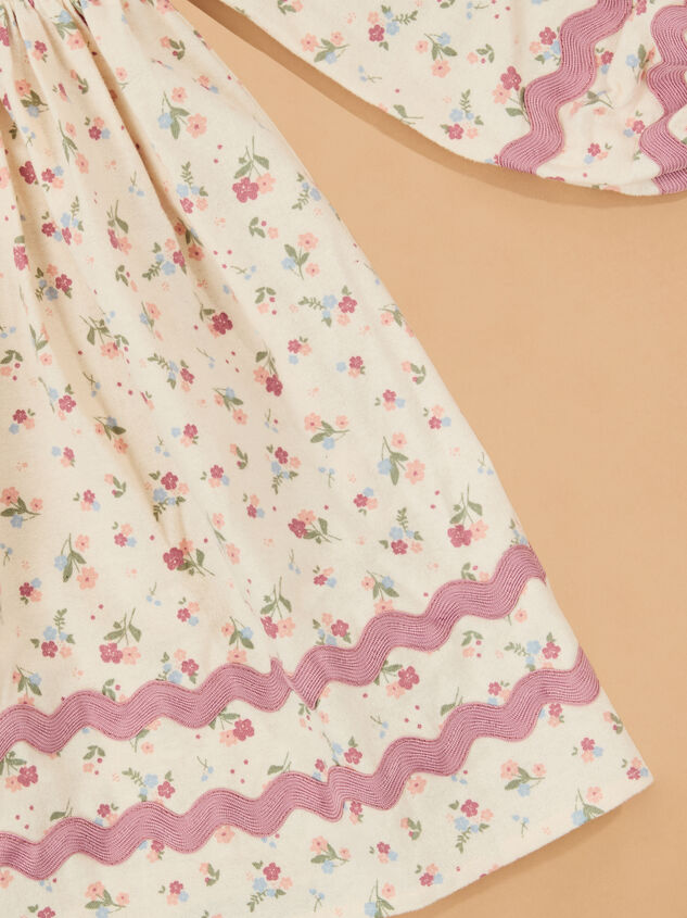 Zoey Floral Mini Dress Detail 4 - ALTAR'D STATE KIDS
