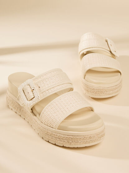 Raya Rafia Platform Sandals - AS Kids