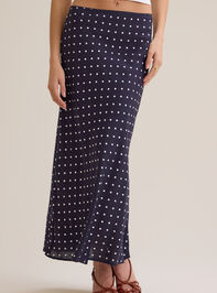 Elodie Polka Dot Linen Maxi Skirt Detail 4 - ALTAR'D STATE KIDS