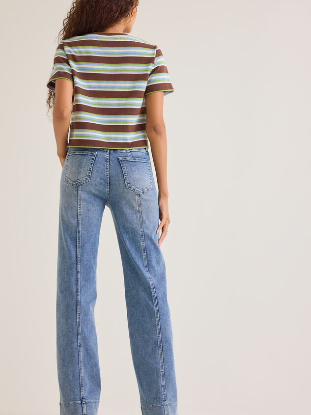Ciara Front Seam Straight Leg Jeans Detail 5 - AS Kids
