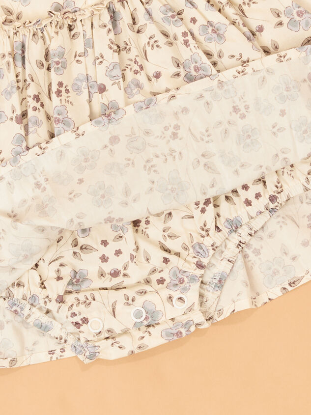 Kayela Floral Baby Dress Detail 4 - AS Kids
