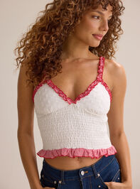 Cora Smocked Eyelet Cami Detail 2 - ALTAR'D STATE KIDS