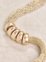 Harlow Mesh Statement Necklace Detail 3 - AS Kids