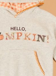 Hello Pumpkin Toddler Hoodie Detail 3 - AS Kids