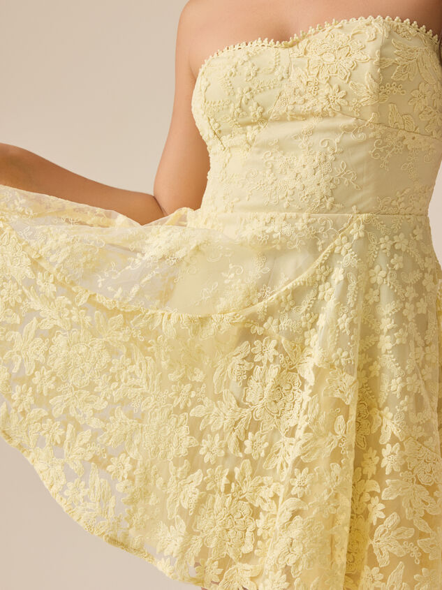 Karry Strapless Floral Dress Detail 2 - ALTAR'D STATE KIDS