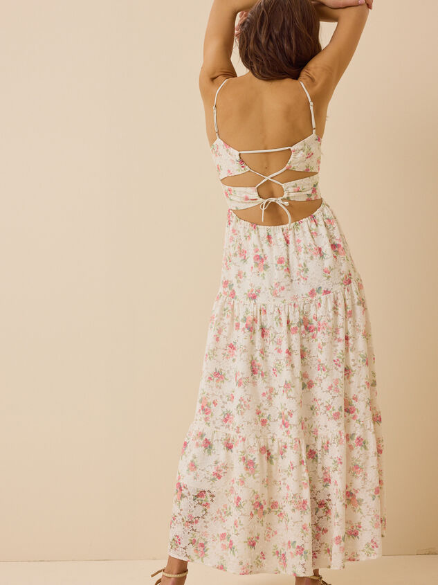 Edeline Floral Lace Maxi Dress Detail 5 - AS Kids