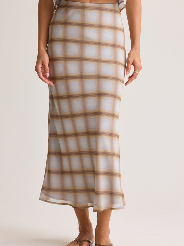 Jenna Plaid Midi Skirt Detail 2 - AS Kids