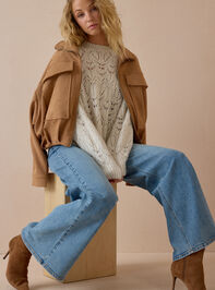 Fia Oversized Pointelle Crew Detail 2 - AS Kids