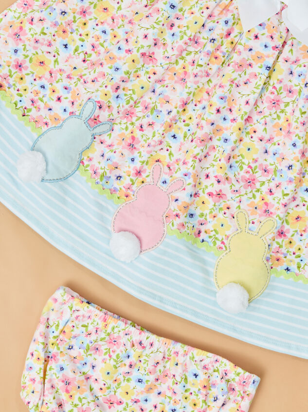Bunny Balloons Twirl Baby Dress Detail 2 - ALTAR'D STATE KIDS