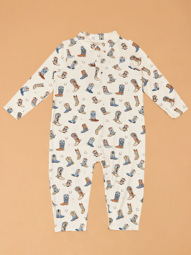 Buckaroo Boots Collared Romper - AS Kids