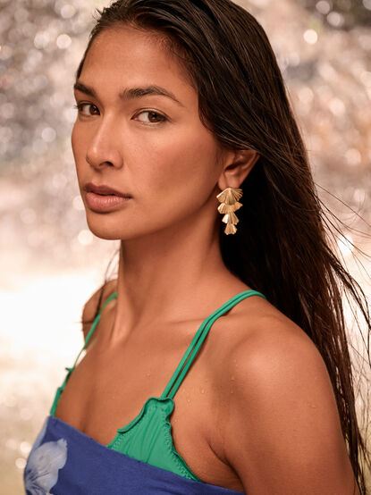 Fan Tiered Dangle Earring - AS Kids