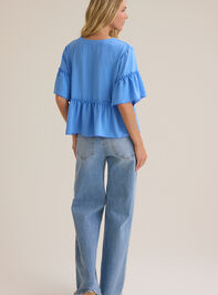 Jackie Ruffle Sleeve Top Detail 4 - AS Kids