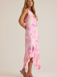 Silver Cowlneck Maxi Dress Detail 5 - ALTAR'D STATE KIDS