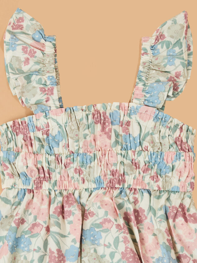 Evie Floral Toddler Dress Detail 2 - AS Kids