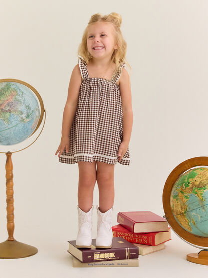 Kylie Gingham Toddler Dress - AS Kids