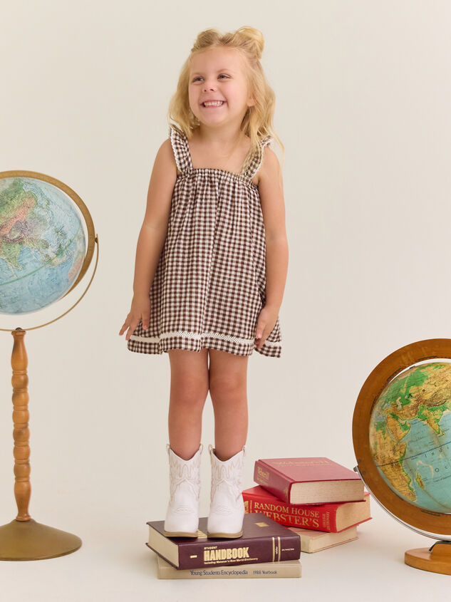 Kylie Gingham Toddler Dress - AS Kids