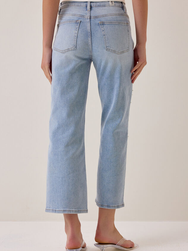Brooklyn Embellished Straight Leg Jeans Detail 5 - AS Kids