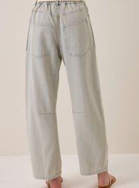 Laine Striped Barrel Jeans Detail 5 - AS Kids