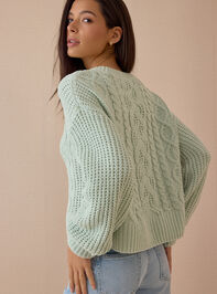 Colette Cable Knit Sweater Detail 3 - AS Kids