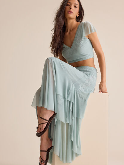 Carlin Ruffle Maxi Skirt - AS Kids