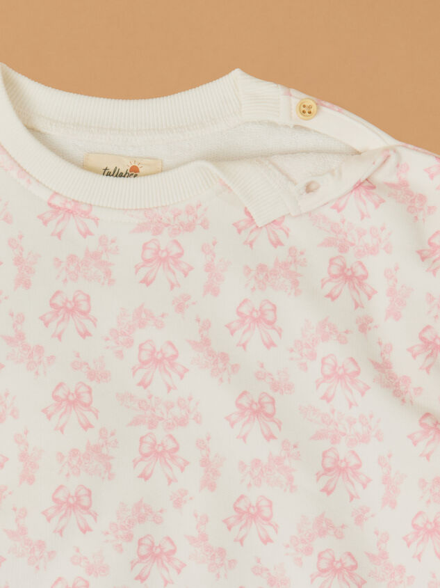 Ava Bow Toile Pullover Detail 4 - ALTAR'D STATE KIDS