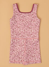 Katie Floral Unitard Detail 4 - AS Kids