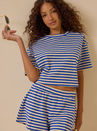 Nyra Stripe Relaxed Short - ALTAR'D STATE KIDS