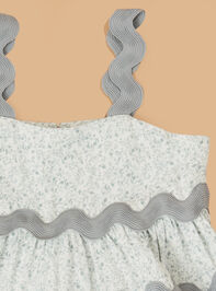 Amelia Floral Ric Rac Toddler Dress Detail 2 - ALTAR'D STATE KIDS