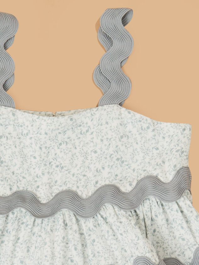 Amelia Floral Ric Rac Toddler Dress Detail 2 - ALTAR'D STATE KIDS