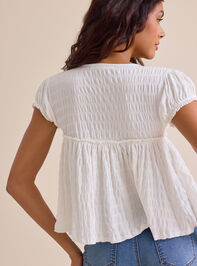 Amayah Smocked Babydoll Top Detail 4 - ALTAR'D STATE KIDS