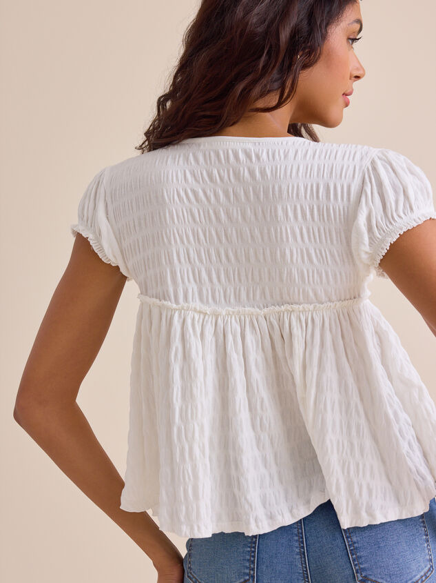 Amayah Smocked Babydoll Top Detail 4 - ALTAR'D STATE KIDS