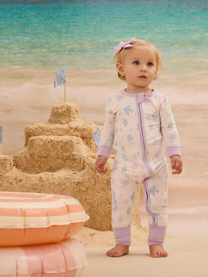 Floral Sea Creature Romper - AS Kids