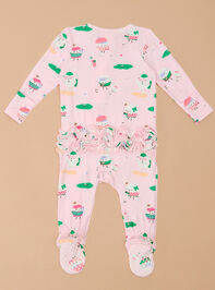 Dreaming of the Green Ruffle Footie Detail 3 - ALTAR'D STATE KIDS