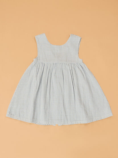 Genevieve Gingham Bow Back Dress - ALTAR'D STATE KIDS