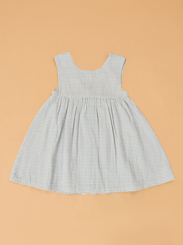 Genevieve Gingham Bow Back Dress Detail 2 - ALTAR'D STATE KIDS